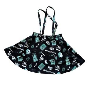Hot Topic Beetlejuice Skirt Suspenders Women's Size L